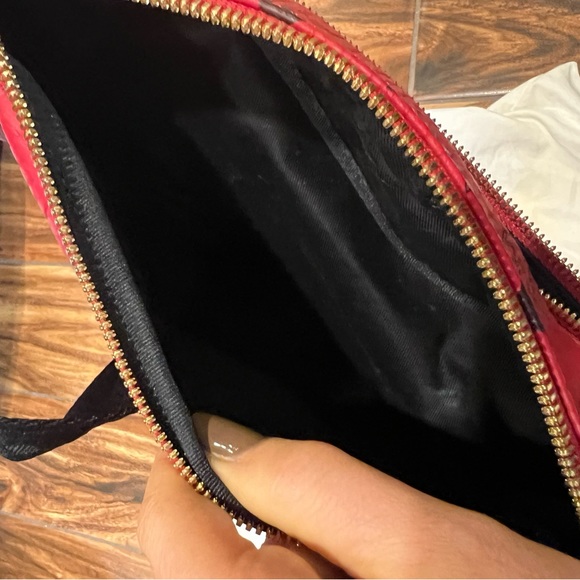 MCM Visetos Belt Bag Candy Red Like New - Picture 5 of 9